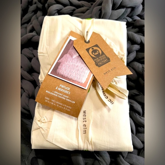 West Elm Other - West Elm Organic Pintuck Sham